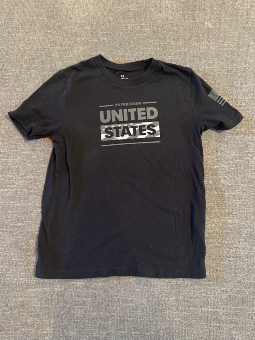 Under Armour Kids Black 'United States' Graphic Tee